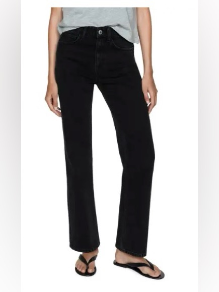 Mango Matilda Mid Rise Straight Leg Jeans